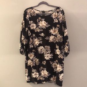 Old Navy XL Black Floral Dress